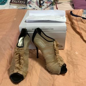 Steve Madden Damsell Champagne platforms
